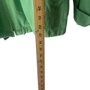 Denim & CO Women's Size Medium Kelly Green Western Chore Coat‎ Jacket thumbnail 8