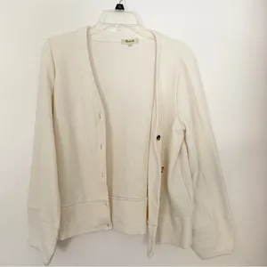 Madewell Pieced-Sleeve Cardigan thumbnail 2