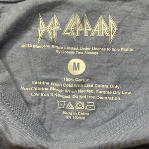 Def Leppard‎ Pyromania 1983 Tour Blue Crop Tank Top Size M Goodie Two Sleeves thumbnail 7