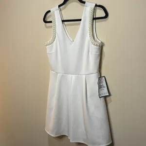 Macy's Speechless Pearl Embellished Mini Dress Size M NWT thumbnail 7