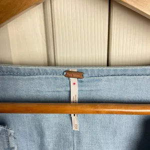 Free People Chambray‎ Mini Dress Size XS Blue thumbnail 2