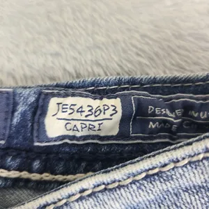MISS ME Capri Jeans Angel Wings Embellished‎ Size 31 JE5436P3 Western Cropped thumbnail 3