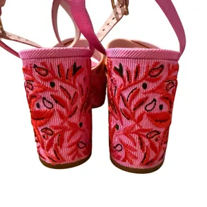 Kate Spade New York Rio Bandana Patchwork Platform Sandals Women's Sz. 9 thumbnail 7
