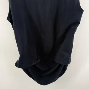 LNA Amani Tank Top SZ Medium NWT Midnight Sky Ruched Sleeveless Square Neck thumbnail 10