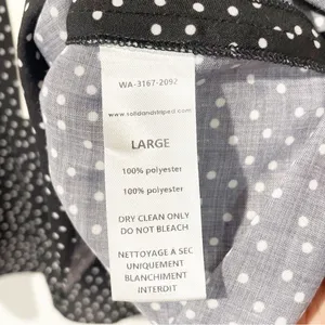 Solid & Striped Womens Size Large Polka Dotted Circle Skirt Swing‎ Black NEW thumbnail 4
