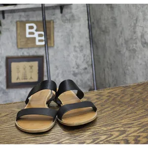 Style & Co. Womens Elliee Flat Sandals 10020656300 Black / Brown 10.5M thumbnail 3
