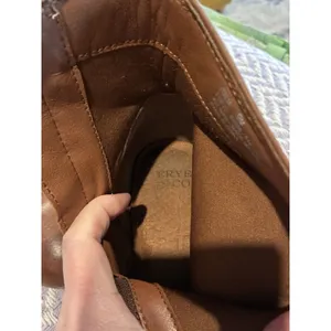 Frye & Co Italia Brown Ankle Boots Womens Size 9M Side Zip Block Heel Booties thumbnail 12
