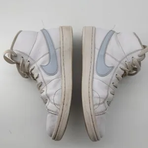 Nike‎ Court Royale 2 Mid Shoes Womens Sz 7.5 White Blue Sneakers thumbnail 10