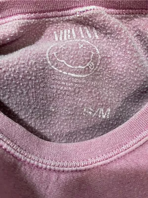 Urban Outfitter Nirvana Smile Oversized Sweatshirt Sz-Small Medium thumbnail 4