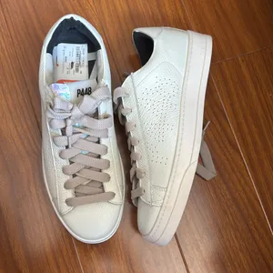 P448. Women’s White Leather Jack Laceup Sneaker thumbnail 5
