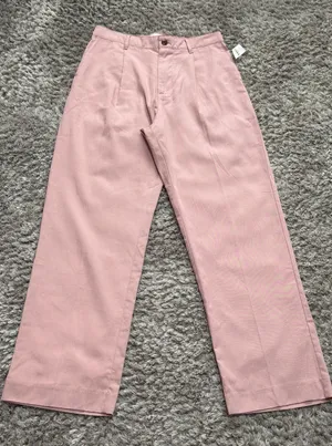 GAP 90s Loose Women’s High Rise Wide Leg Trousers Pink Size S Coastal Boho NWT thumbnail 1