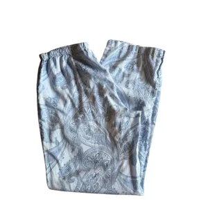 Lauren Ralph Lauren Blue Paisley Pajama Lounge Pants Women's Medium 100% Cotton thumbnail 2