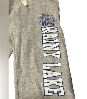 Gray, White, & Blue Signature Concepts Property of MN 1798 Rainy Lake Sweatpants thumbnail 4