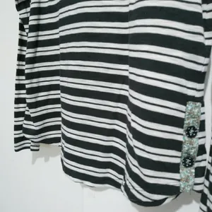 Anthropologie postmark strips t shirt Size small thumbnail 5
