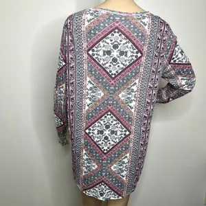 Lucky Brand Tapestry Print Tunic Top thumbnail 3