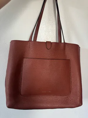 Rebecca Minkoff Megan Large Leather Tote Bag Brown thumbnail 2