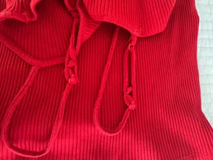 Windsor red ribbed body con dress thumbnail 2