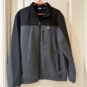 New Balance Men's Performance Jacket in Black and Gray thumbnail 1