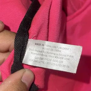 Victoria's Secret PINK Nylon Canvas Tote Bag Y2K Travel Carry On Weekender thumbnail 7