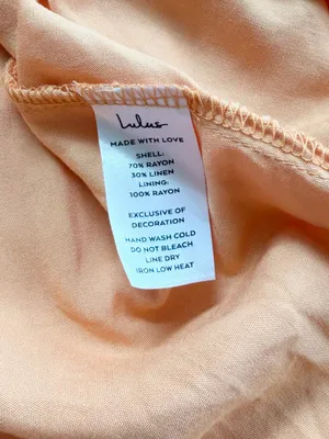 Lulu's Feel the Sunshine Washed Orange Tassel Mini Dress NWT thumbnail 5