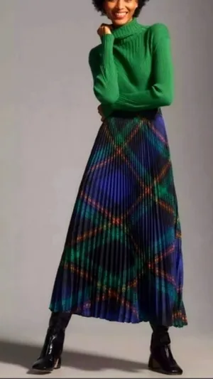 Anthropologie Maeve Isobel Pleated Skirt. SZ S NWOT thumbnail 1