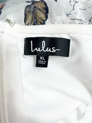 NWT Lulus Ray of Sunshine Maxi Dress Size XL White Floral Off Shoulder Wedding thumbnail 11