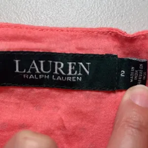 LAUREN Ralph Lauren Coral Eyelet Off Shoulder Shift Dress 2 100% Cotton‎ Summer thumbnail 5