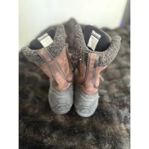 Sorel Thinsulate Women's Size 8.5 Brown Suede Fleece Lining Snow Boots thumbnail 3