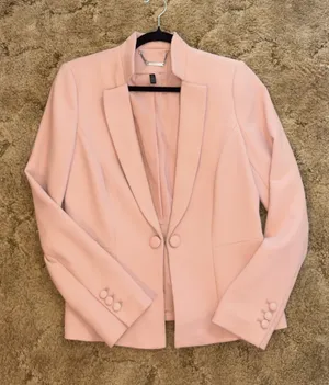White House Black Market Blush Pink Fitted Blazer Jacket Size 6 thumbnail 1