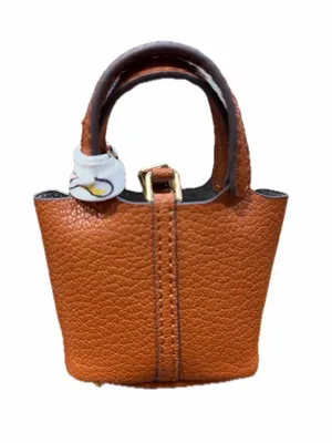 Source Unknown NWOT Mini Bucket Picotin Lock Style Purse/Keychain thumbnail 3