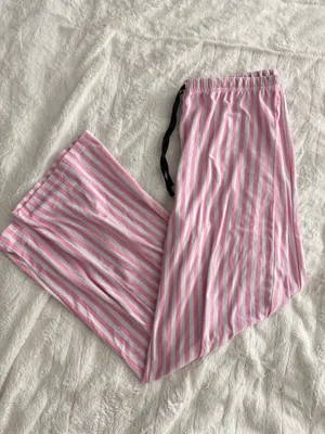 Victoria's Secret Pink Pajama Pants Striped thumbnail 1