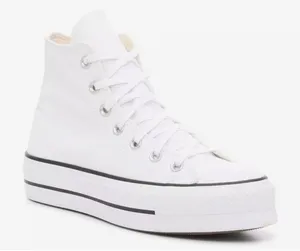 Converse Chuck Taylor High Top Lace Up Platform Sneakers White 6 thumbnail 1