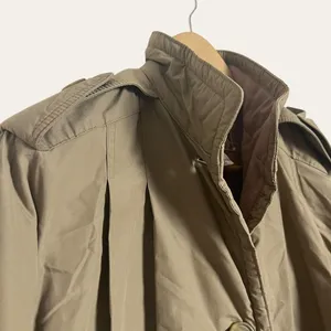 Vintage Thermaster Khaki Wool Insulated Trench Coat Size 6 thumbnail 3