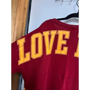PINK By Victoria’s Secret ISU Long Sleeve Top Woman’s Size Medium Iowa State thumbnail 6
