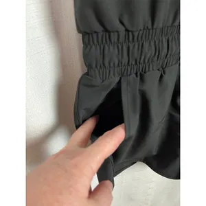 Albion Fit Black Ruffle Sleeve Active Lounge Romper Sz.M thumbnail 9