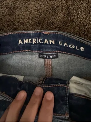 American Eagle Outfitters Dark Blue Jeans Size 4 0524 thumbnail 2