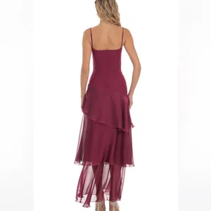 Lucy in the Sky long ruffle maxi dress thumbnail 2