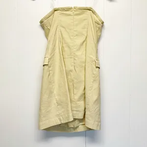 NWT MAEVE Anthropologie Strapless Yellow Cream Dress Size 6 thumbnail 9