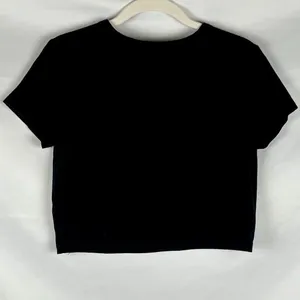 Wild Fable Black Short Shirt T-shirt Medium thumbnail 2