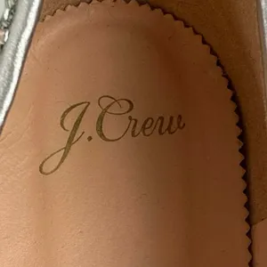 J.Crew Womens Silver Sequin Pointed Toe Slip On Flats Shoes Size 9 thumbnail 6
