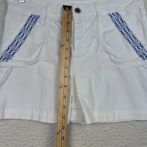 Citizens of Humanity Skirt Womens 27 White Embroidered Pockets‎ Pleats USA thumbnail 8