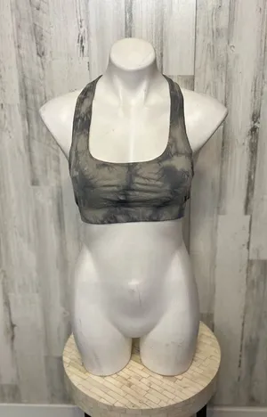 Gray marble print sports bra Gray Size M thumbnail 1
