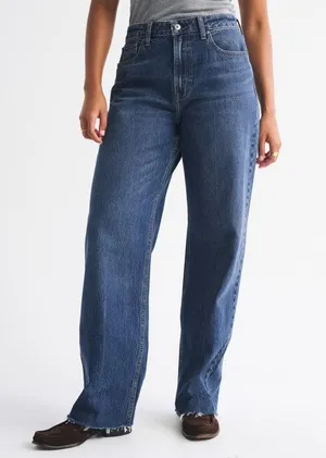 American Eagle Curve Love High Rise Loose Jean thumbnail 1