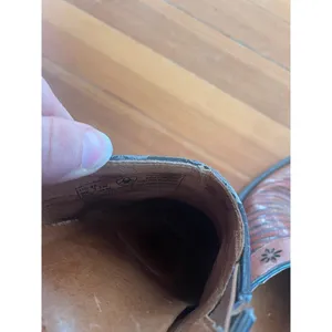 Ariat 8 Women's Clogs‎ Mules Brown Leather Desert Star Block Heel Lizard Western thumbnail 9