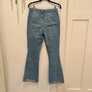 Good American Womens Denim High Rise Jeans Bootcut Distressed Size 8/29 RN151301 thumbnail 6