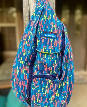 KAVU Geometric Colorful Crossbody Bag thumbnail 1