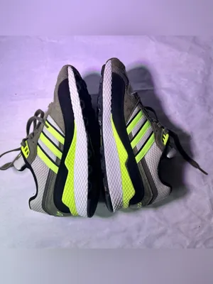 adidas women Ultra Tech Sneakers — White, Olive & Neon Yellow thumbnail 8