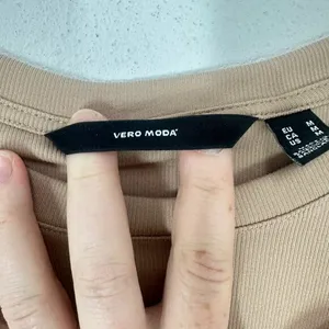 Vero Moda Phine Long Sleeve Rib Jersey Dress Light Brown‎ Comfort Casual Travel thumbnail 5