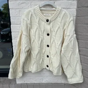 NWOT Mustard Seed Maggie Cable Knit Cardigan thumbnail 5