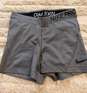 GRAY NIKE PRO SHORTS thumbnail 1